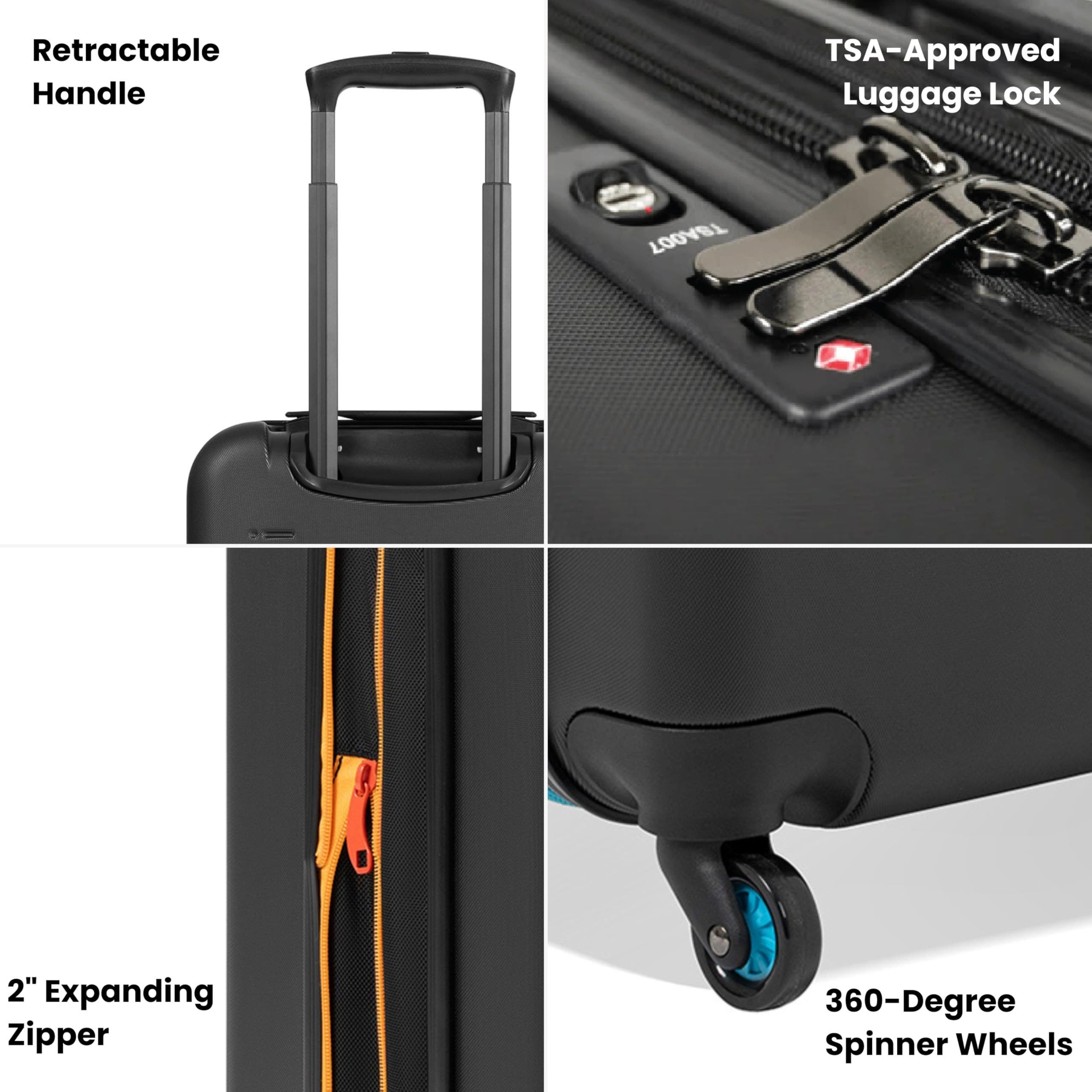 Sherpani Meridian Hardside Luggage, 22 Inch Carry On, Alternate, color, 