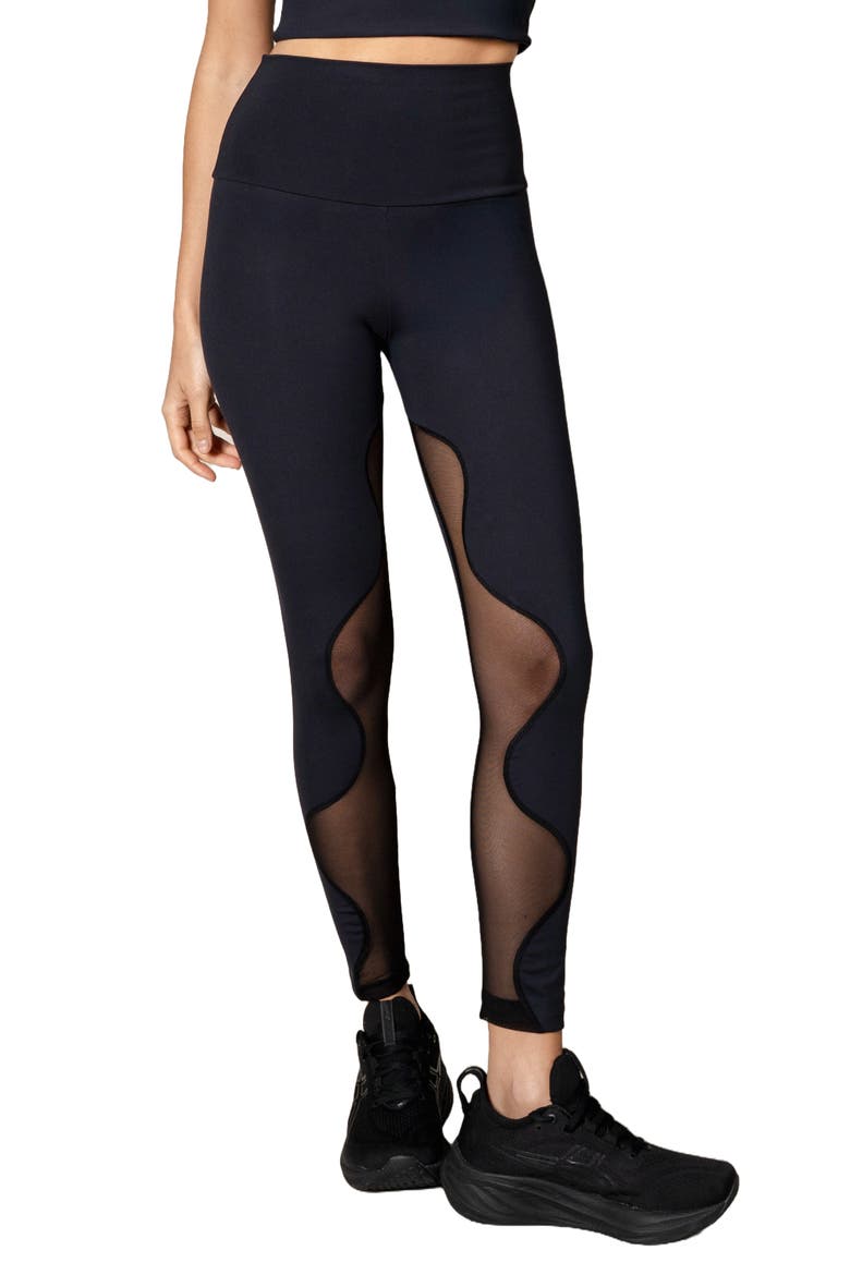 Bubble Legging, Main, color, Black-Black Mesh