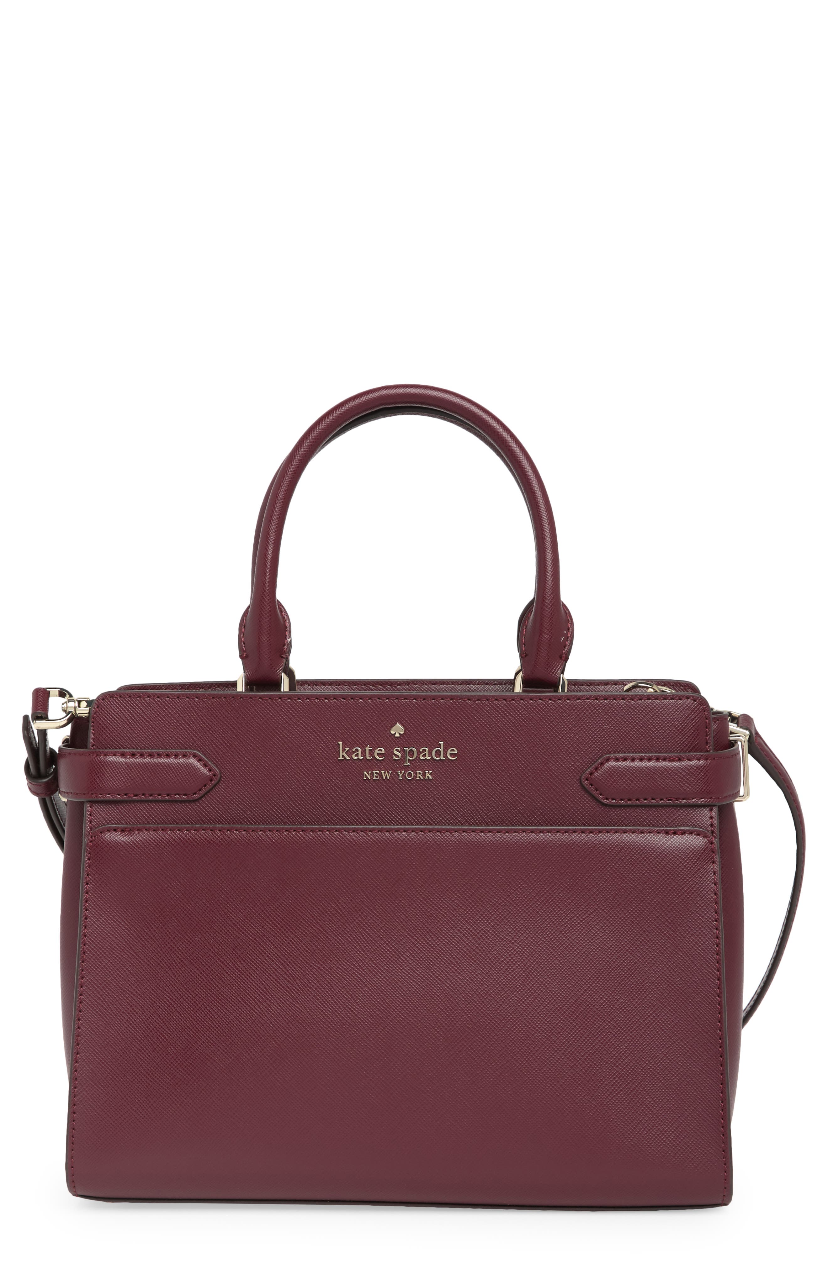 staci medium leather satchel, Main, color, LYCHEE