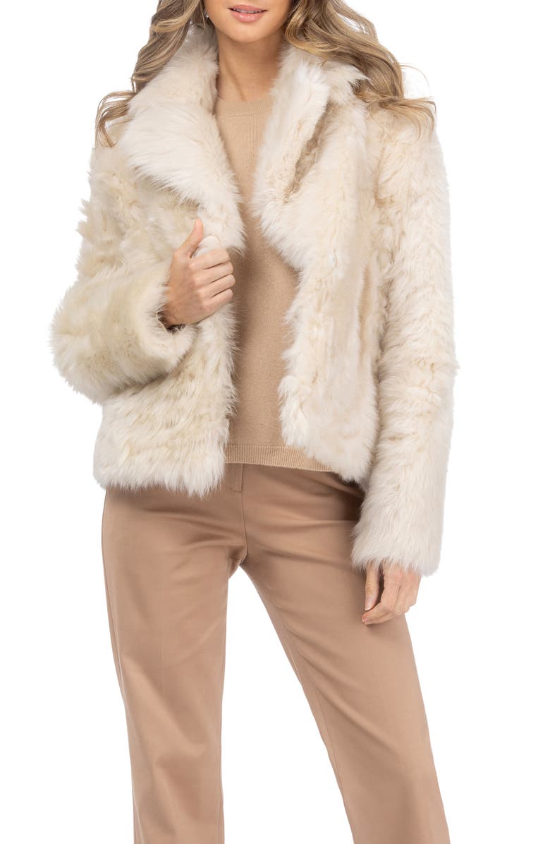 GORSKI Genuine Shearling Reversible Jacket, Alternate, color, Ivory