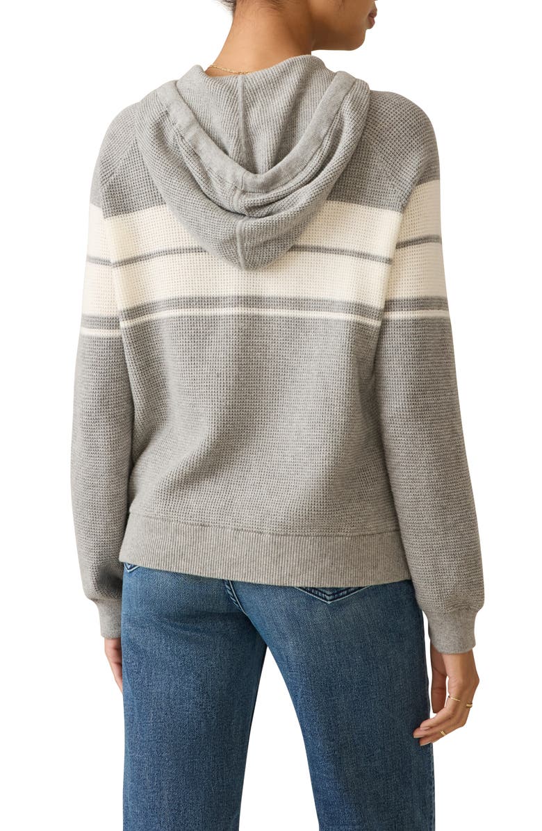 Faherty Throwback Organic Cotton & Cashmere Sweater Hoodie, Alternate, color, 