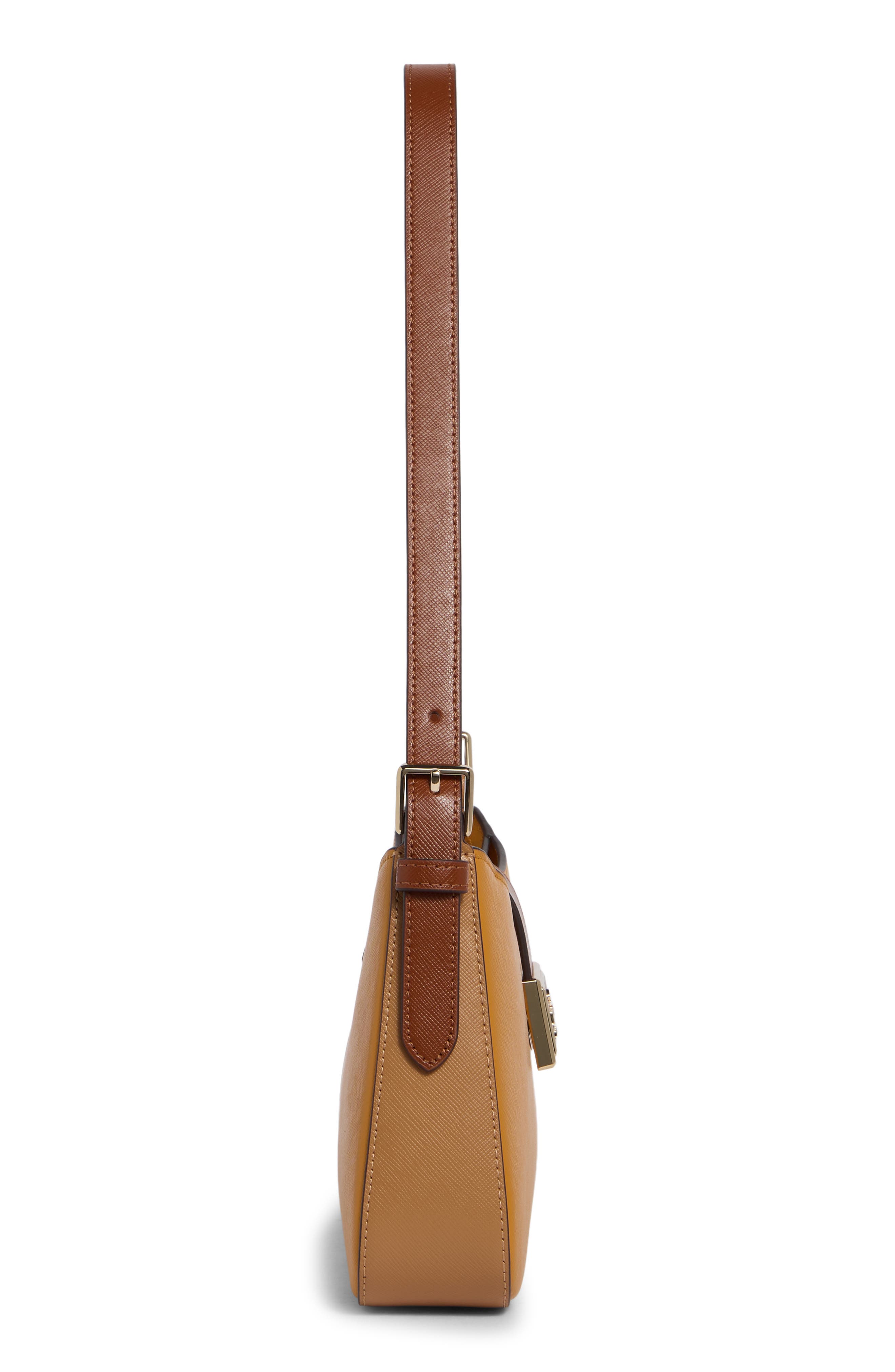 Medium Leather Shoulder Bag, Alternate, color, SQUASH BLOSSOM MULTI