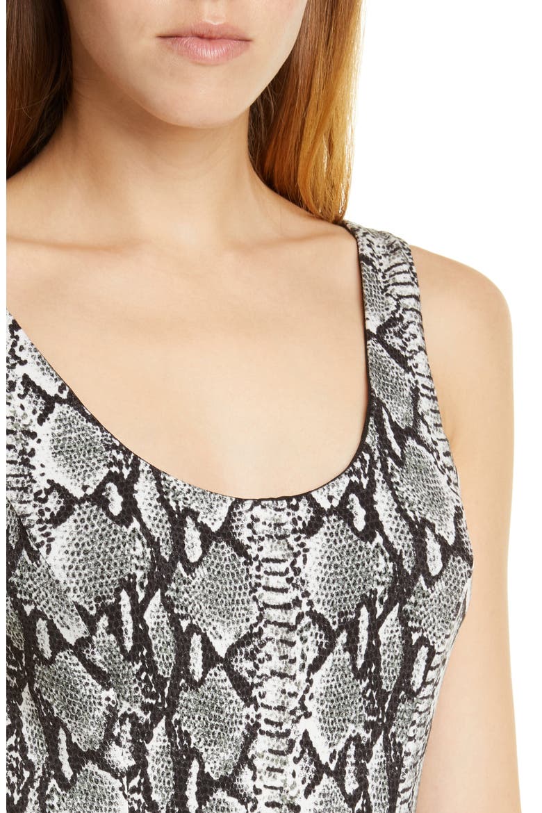 Alicia Godet Minidress, Alternate, color, SNAKE SOFT WHITE