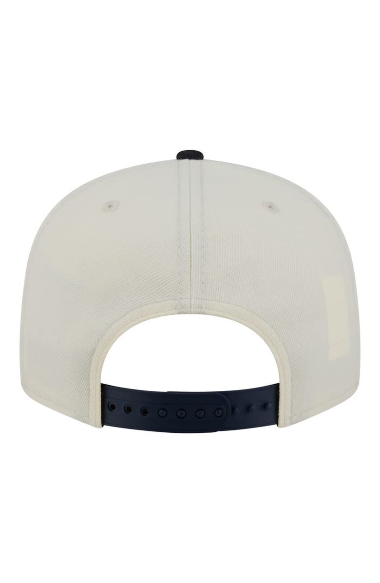 New Era Men's New Era Cream/Navy Detroit Tigers Localized 9FIFTY Snapback Hat, Alternate, color, Cream