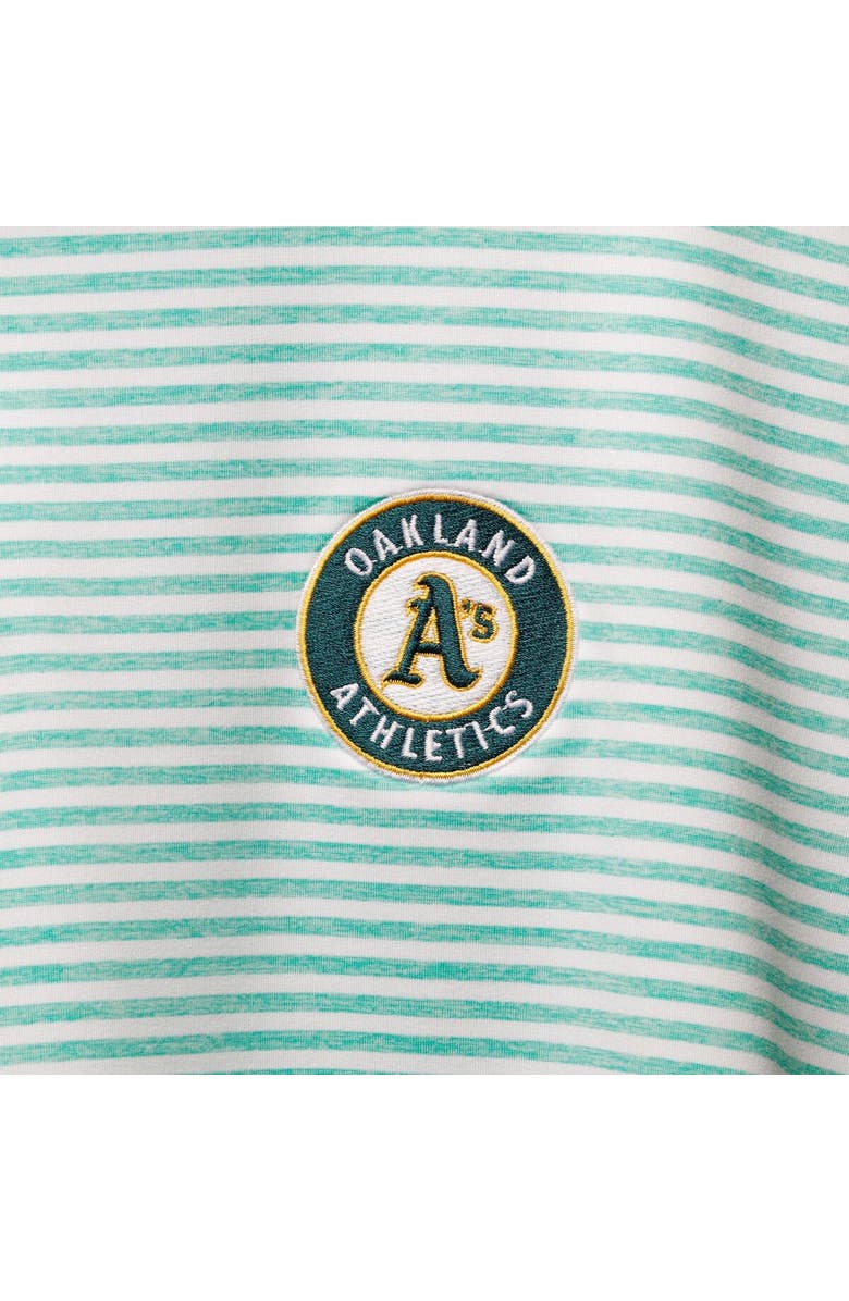 vineyard vines Men's Vineyard Vines Green Oakland Athletics Heathered Winstead Sankaty Polo, Alternate, color, Green
