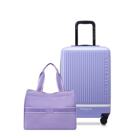 2 Piece Set - Spin Me Away Expandable 20" Carry-On Spinner & Totes The Best Handbag Set