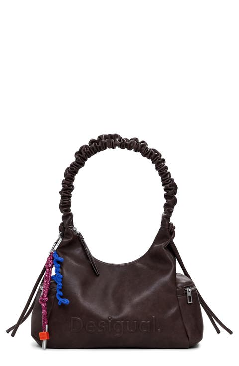 Faux Leather Shoulder Bag