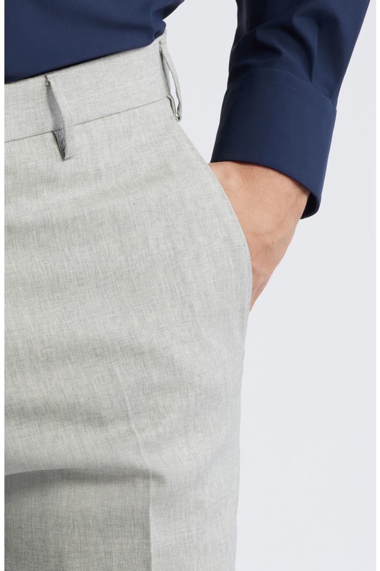 Parker Stretch Wool Trousers, Alternate, color, LIGHT GREY