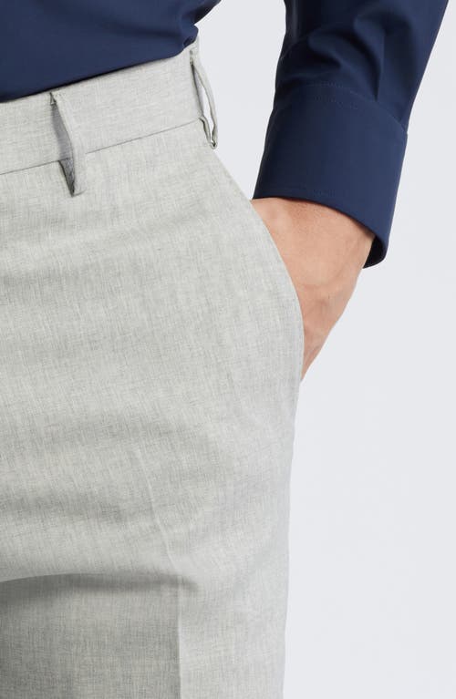 Zanella Parker Stretch Wool Trousers In Gray
