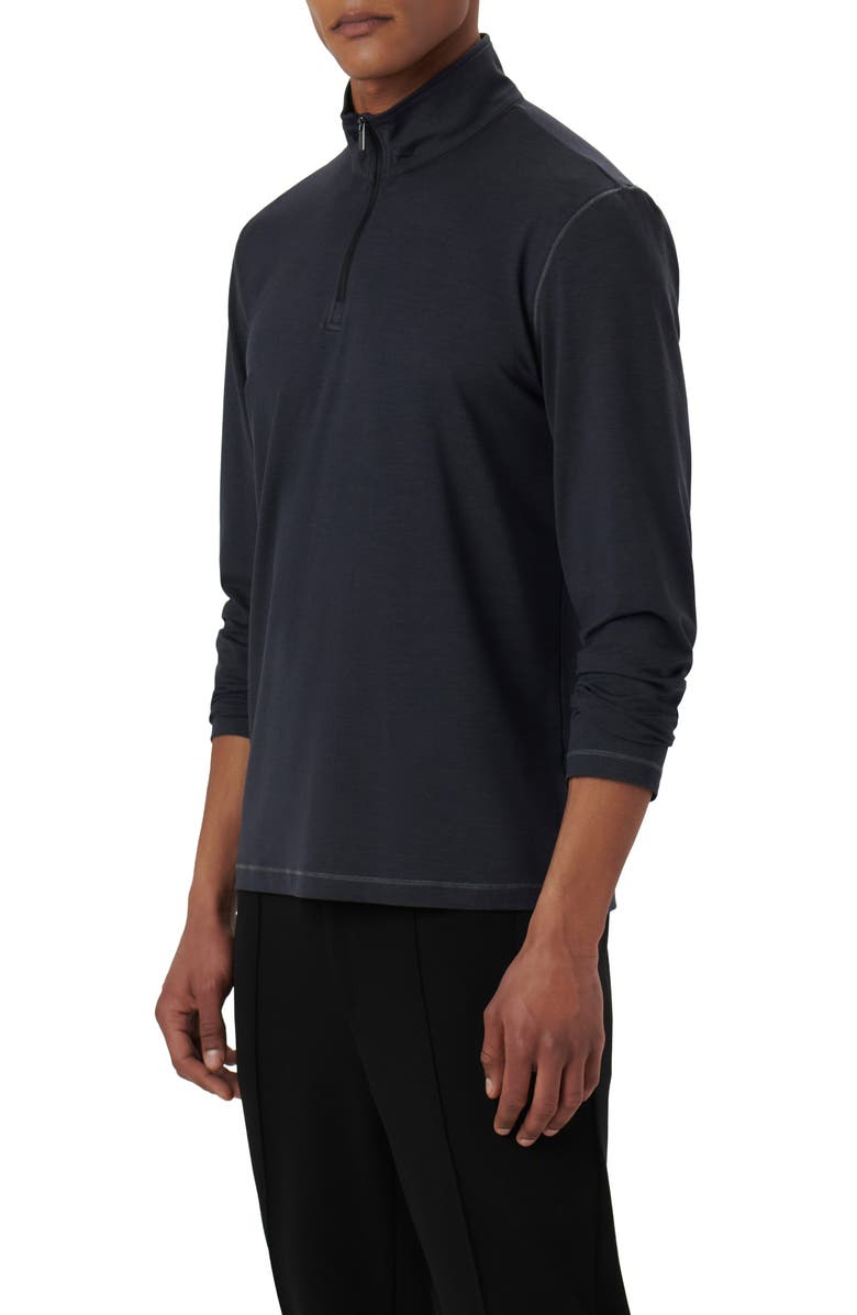 Bugatchi Quarter Zip Performance Pullover, Alternate, color, 