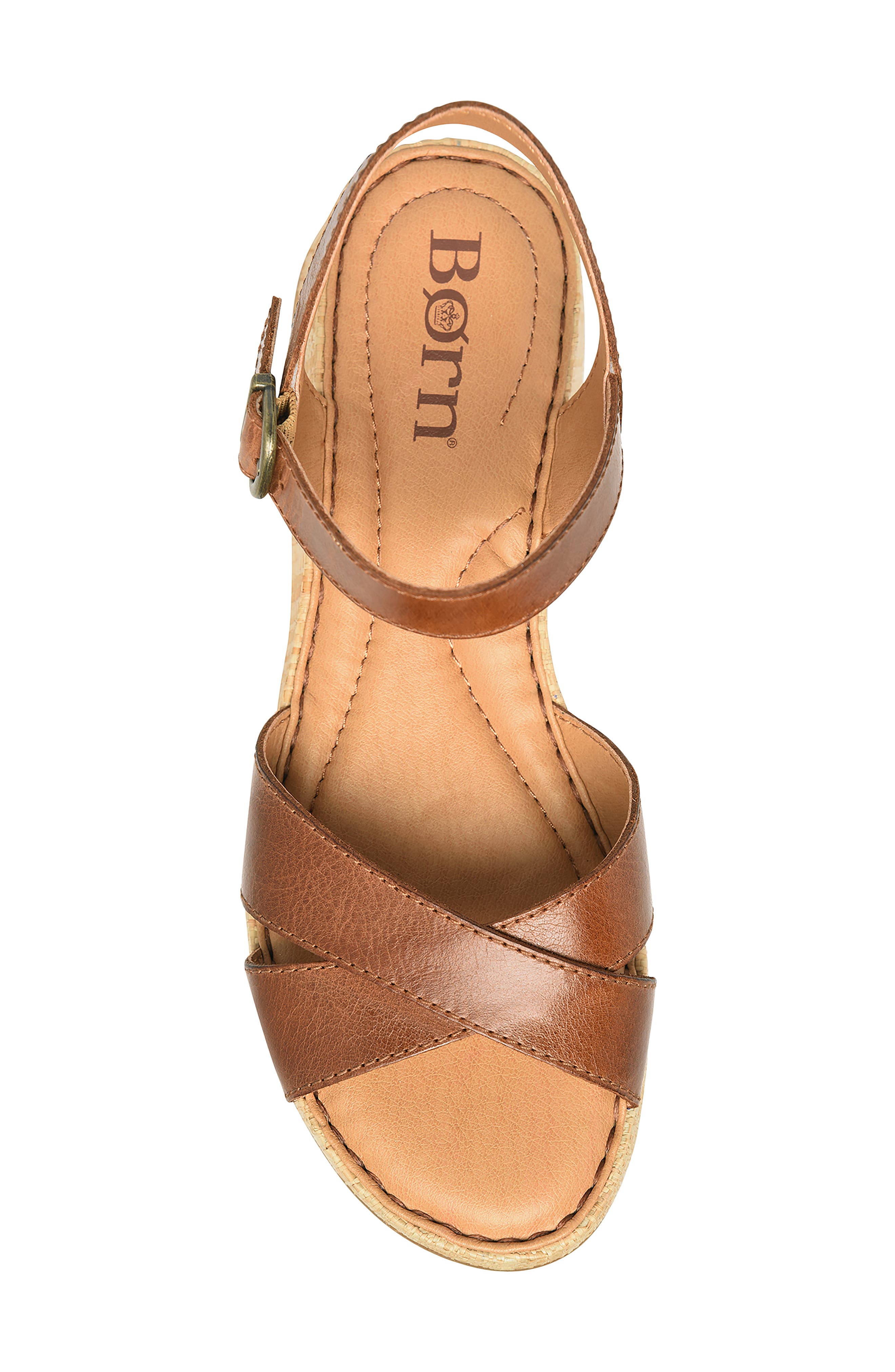 Børn Cannes Slide Sandal, Alternate, color, Tan Leather