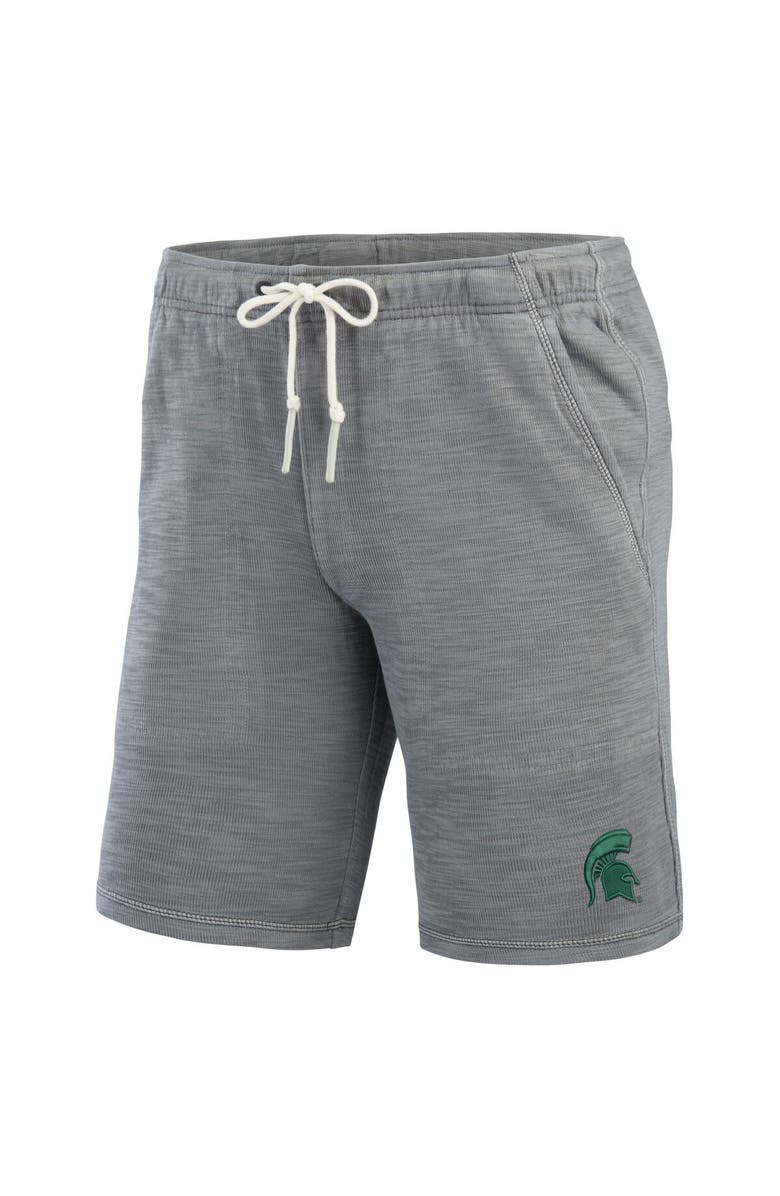 Tommy Bahama Men's Tommy Bahama Gray Michigan State Spartans Tobago Bay Tri-Blend Shorts, Alternate, color, 