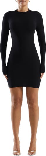 Figure It Out Long Sleeve Body-Con Minidress