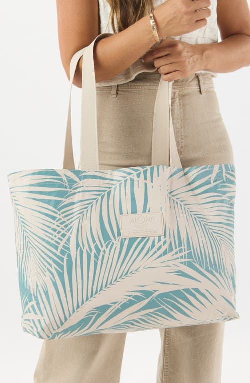 Aloha Collection Areca Holo Holo Reversible Water Resistant Tyvek® Tote In Green