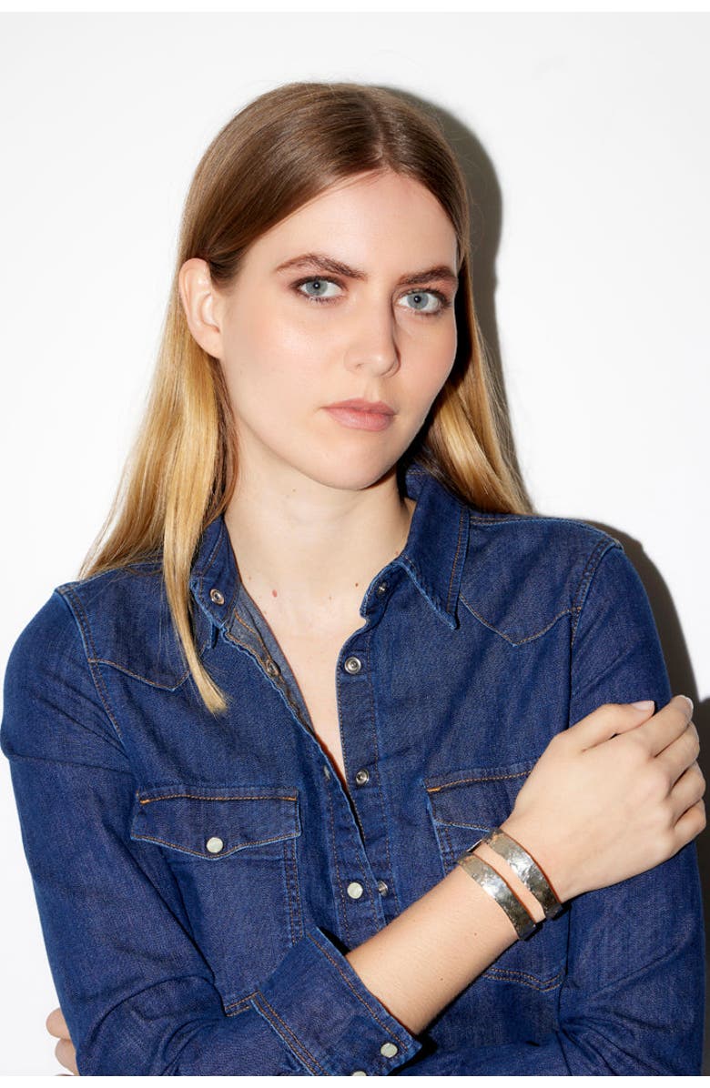 SYLVIA TOLEDANO Bianca CUFF, Alternate, color, Silver