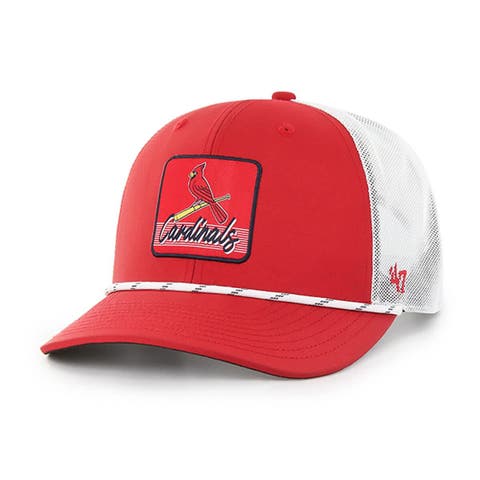 Men's '47 Red/White St. Louis Cardinals Scratch Adjustable Trucker Hat