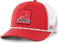 '47 Men's '47 Red/White St. Louis Cardinals Scratch Adjustable Trucker Hat