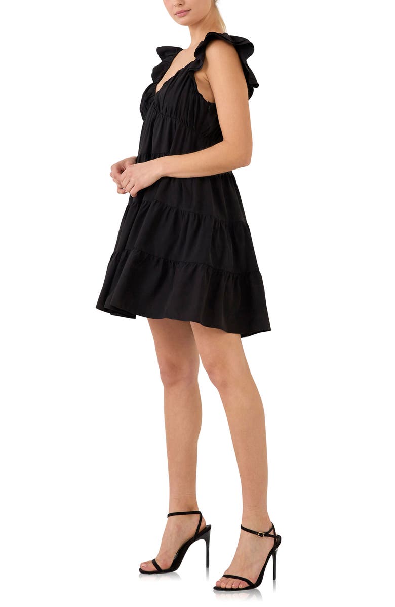 Endless Rose Ruffle Sweetheart Tiered Minidress, Alternate, color,