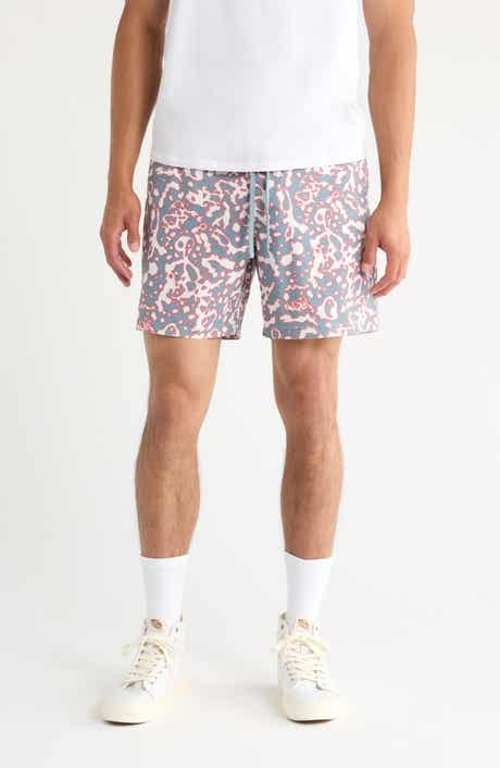 Ashford Abstract Print Stretch Cotton Shorts