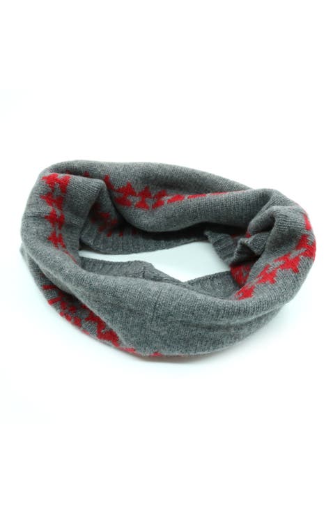 CASHMERE NECK WARMER IN NORDIC DESIGN