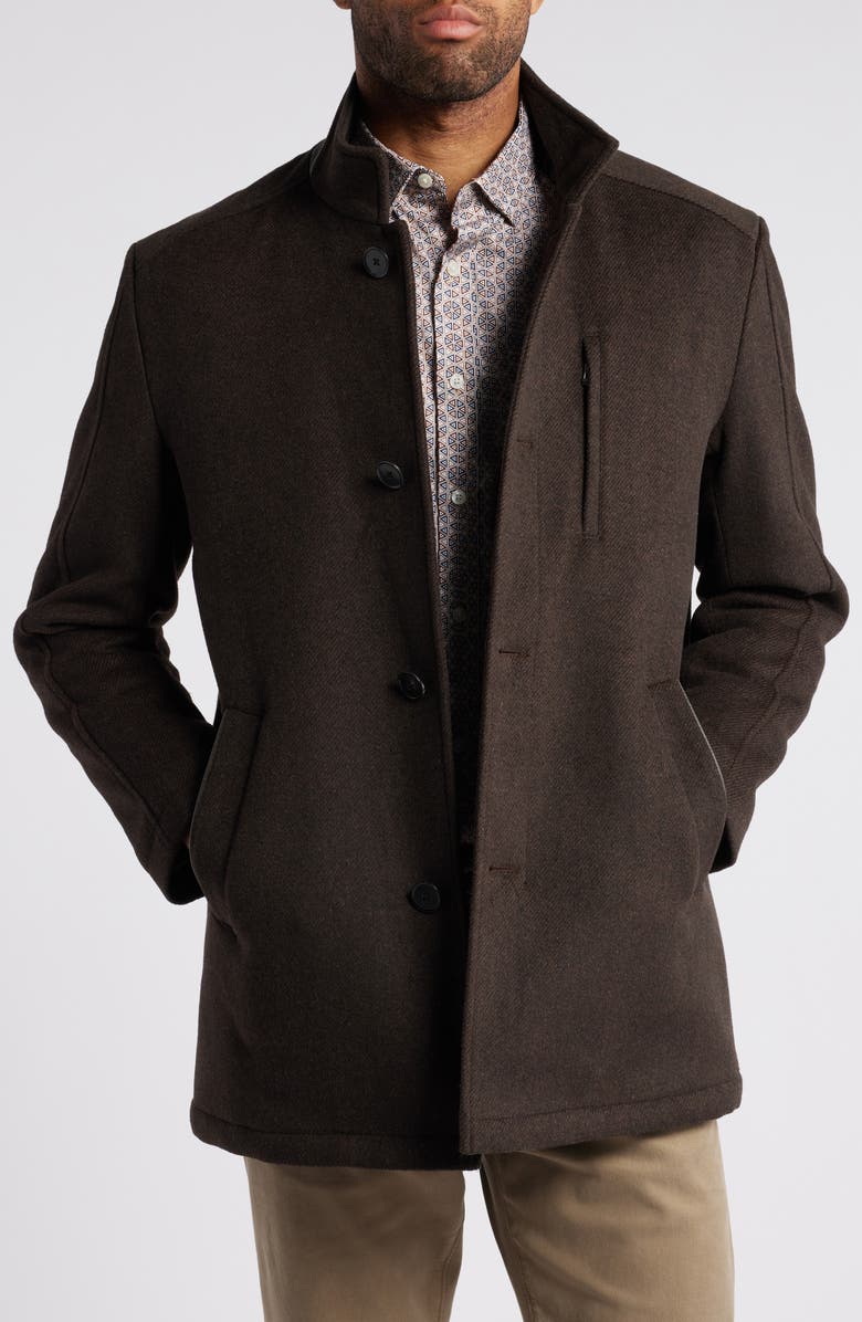 Johnston & Murphy Upton Car Coat with Removable Bib, Alternate, color, 