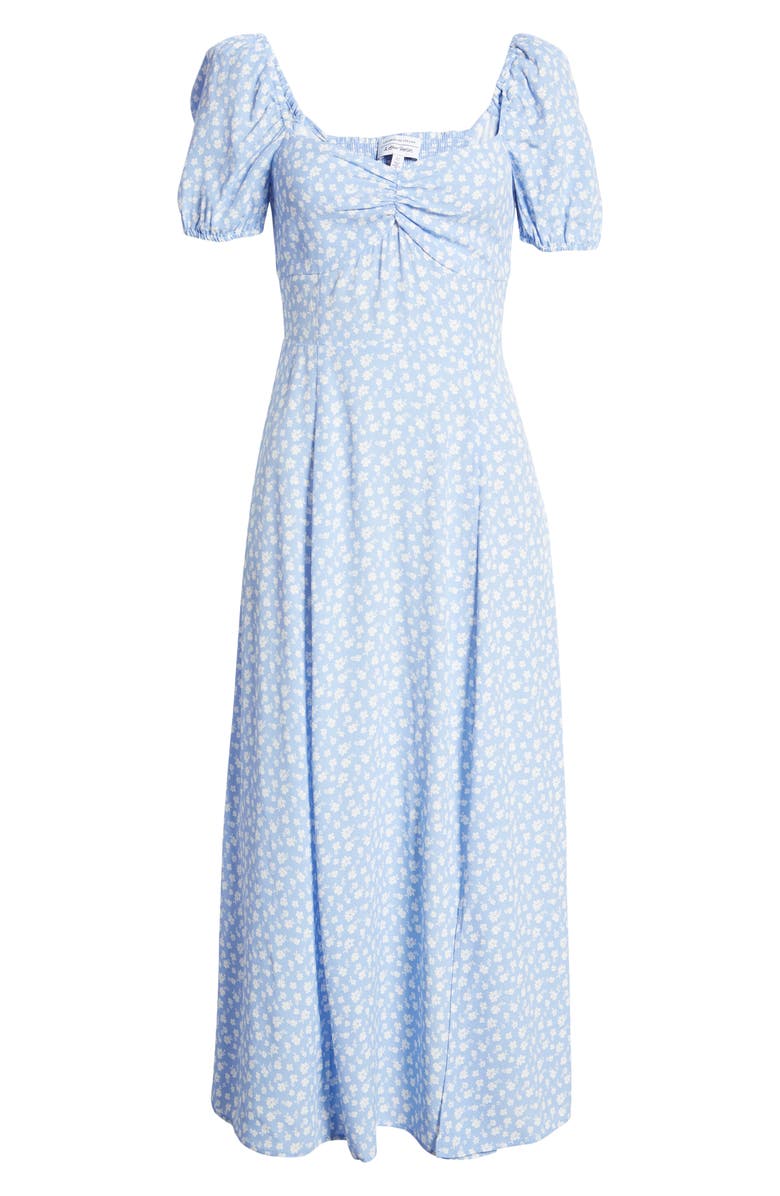 & Other Stories Floral Print Puff Sleeve Midi Dress, Alternate, color,