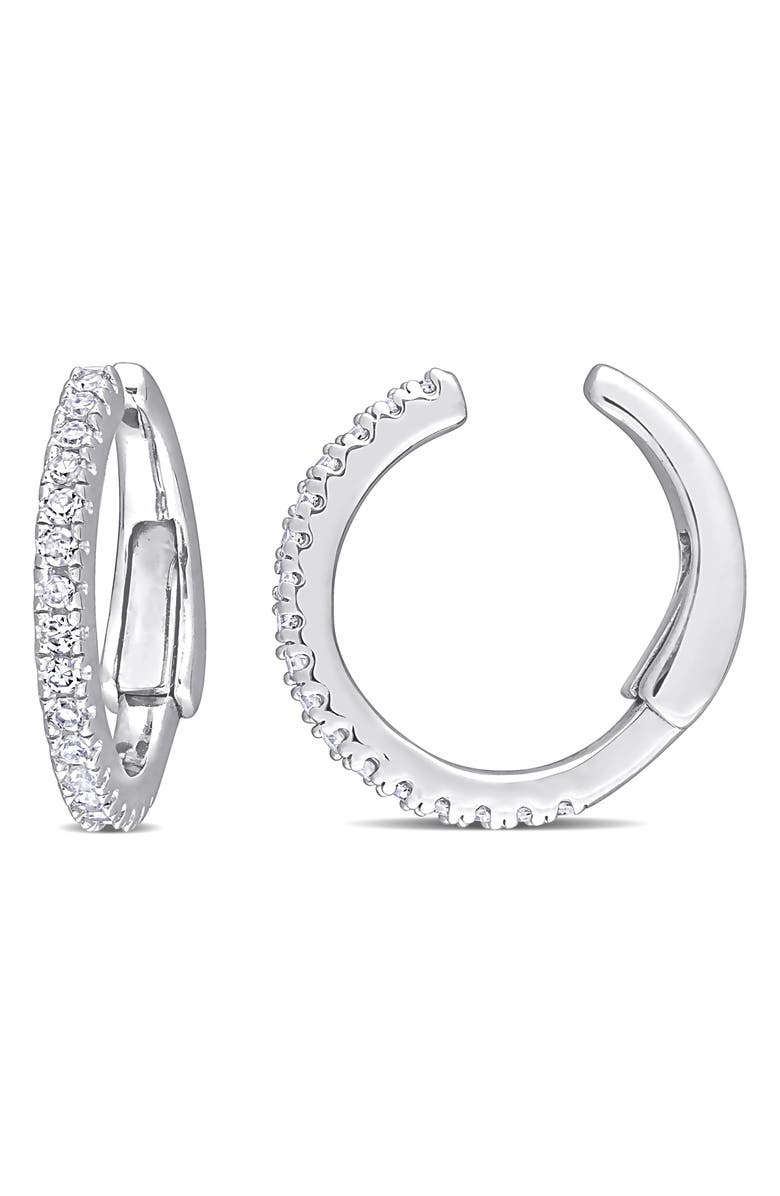 DELMAR Diamond Hoop Earrings - 0.17ct., Main, color, 