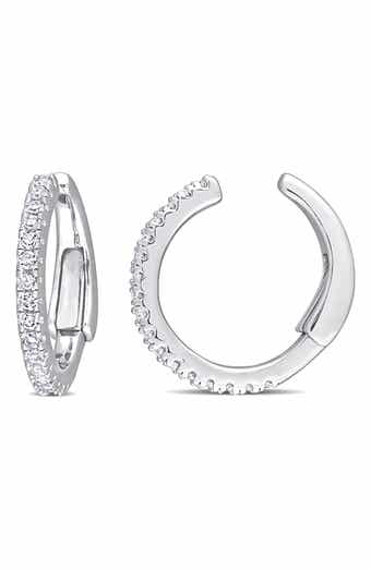 Diamond Hoop Earrings - 0.17ct.