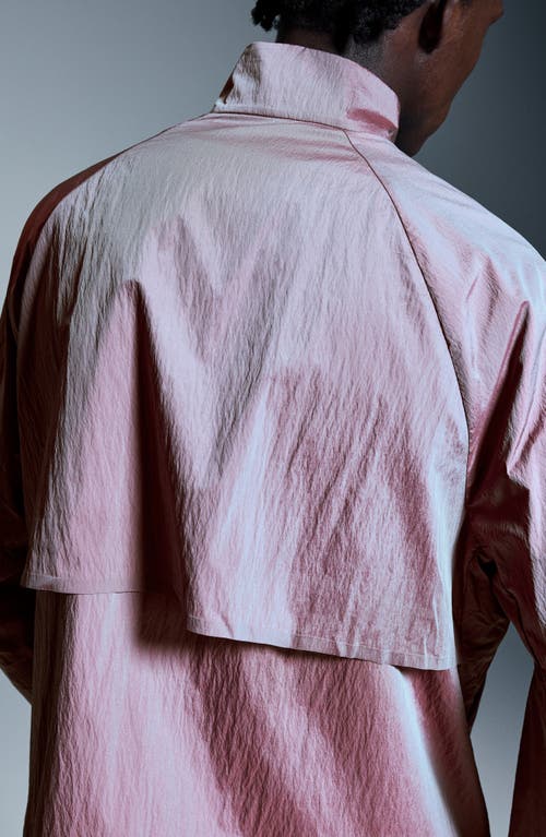 On Court Logo-print Iridescent Recycled-shell Track Jacket In Pink