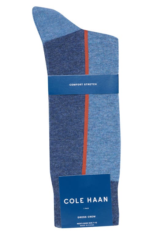 Cole Haan Colorblock Dress Socks In Blue