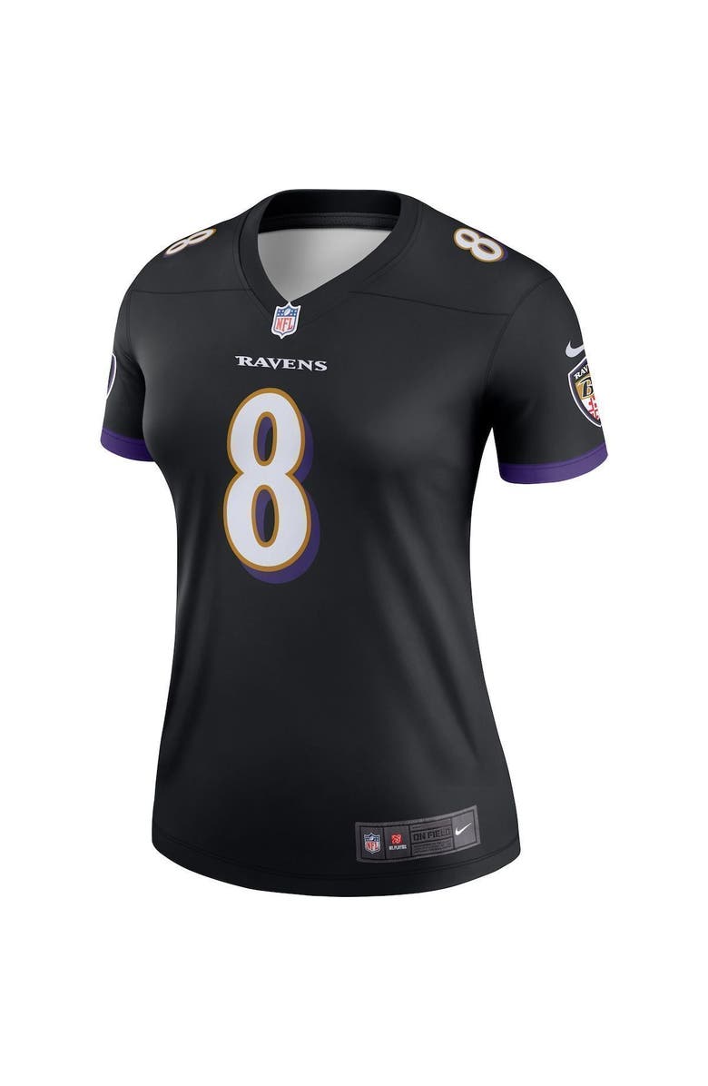 Nike Women's Nike Lamar Jackson Black Baltimore Ravens Legend Team Jersey, Alternate, color,