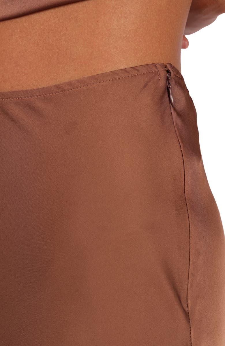 Petal & Pup Nellie Satin Maxi Skirt, Alternate, color, Banksia Brown