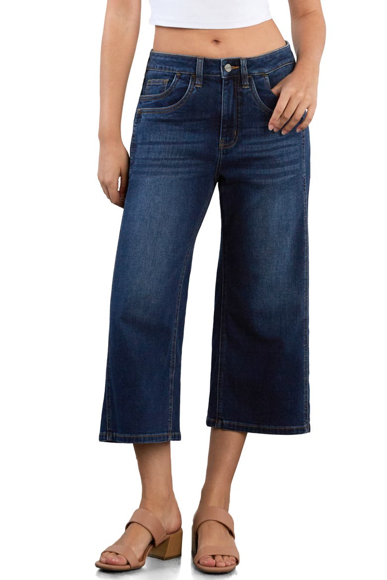 Track Crop Wide Leg Jeans, Main, color, UNITED BLUE