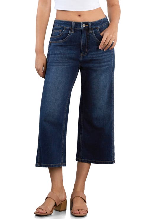 Track Crop Wide Leg Jeans