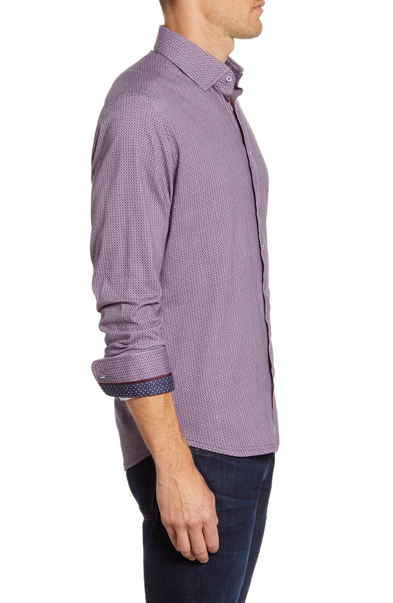 Stone Rose Regular Fit Button-Up Performance Shirt, Alternate, color,