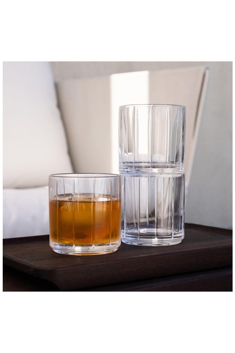 The Rocks Set of 4 Glasses, Alternate, color, CLEAR