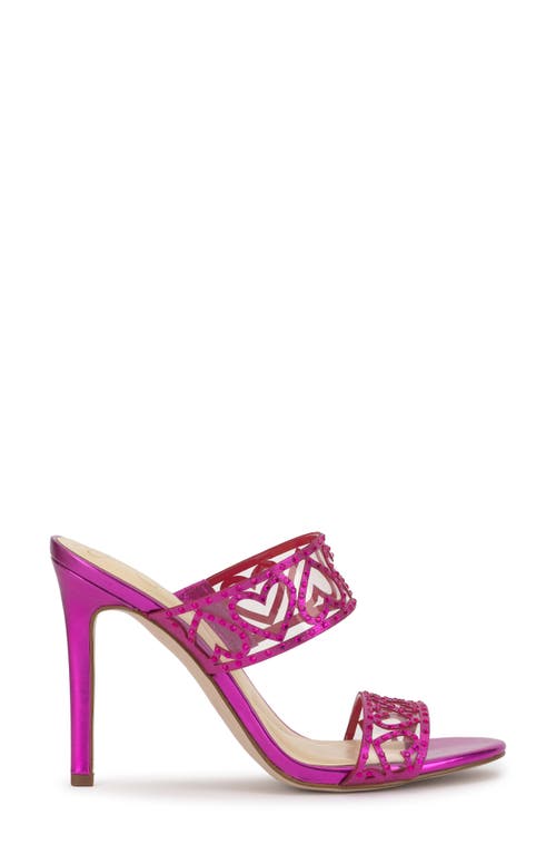 Jessica Simpson Women's Jovara Double Heart Band Stiletto Dress Sandals In Purple