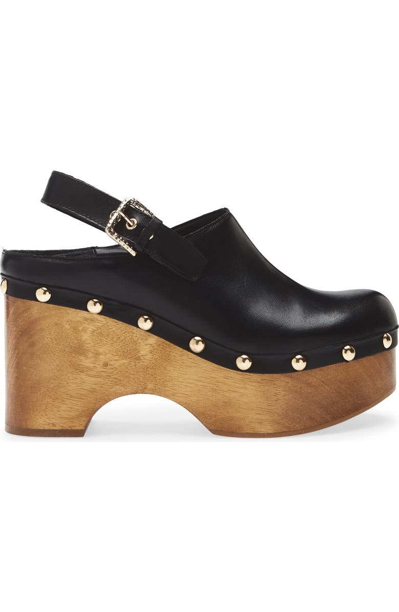 Dolce Vita Adelan Slingback Clog, Alternate, color, Black Leather