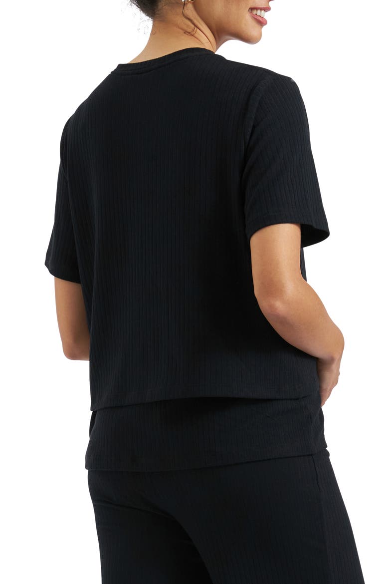 Mike Rib Nursing Top, Alternate, color, BLACK