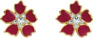 Ted Baker Petinna Painted Flower Stud Earrings