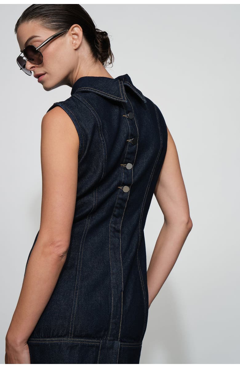 Et Ochs Winslow Denim Mini Dress, Alternate, color, Midnight