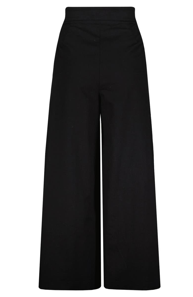 Bishop + Young Alessandro Wide Leg Pant, Alternate, color, Black