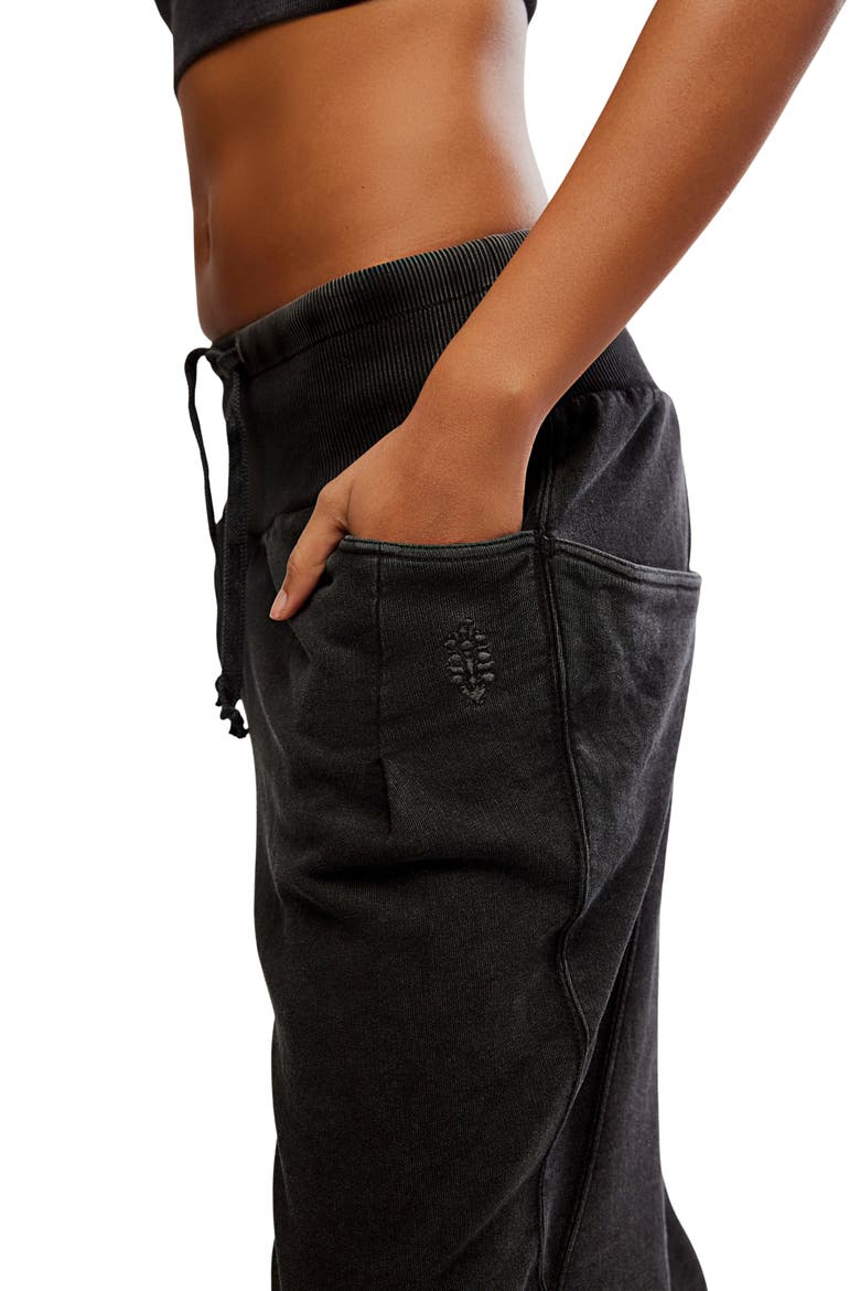Day Off Tie Waist Pants, Alternate, color, BLACK