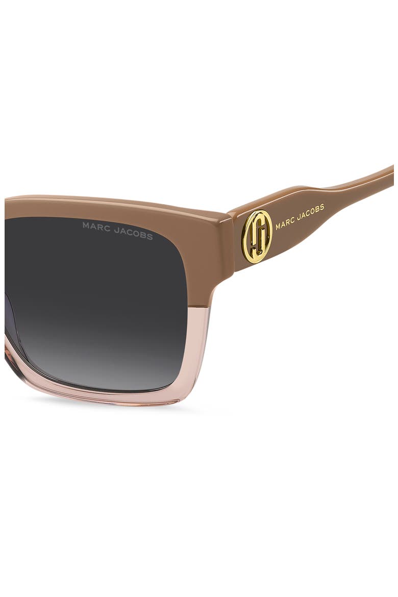 53mm Gradient Square Sunglasses, Alternate, color, BEIGE