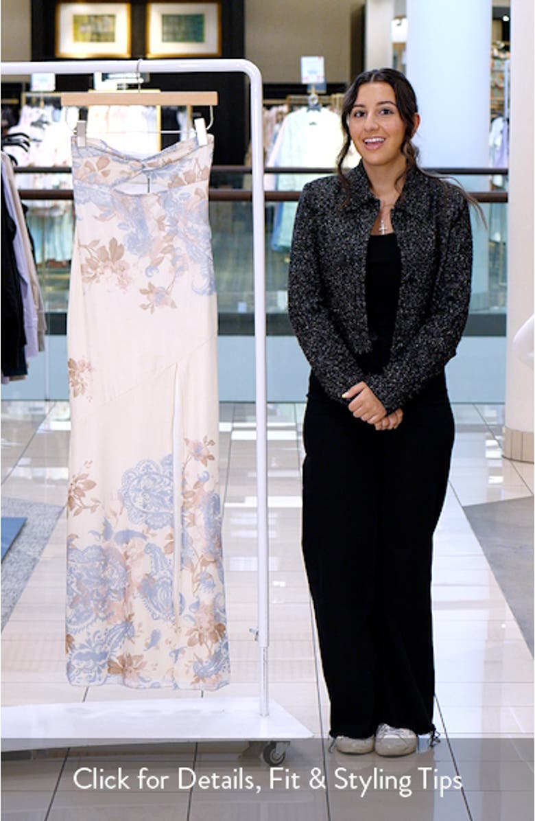 Kyanne Strapless Cutout Maxi Dress, sales video thumbnail