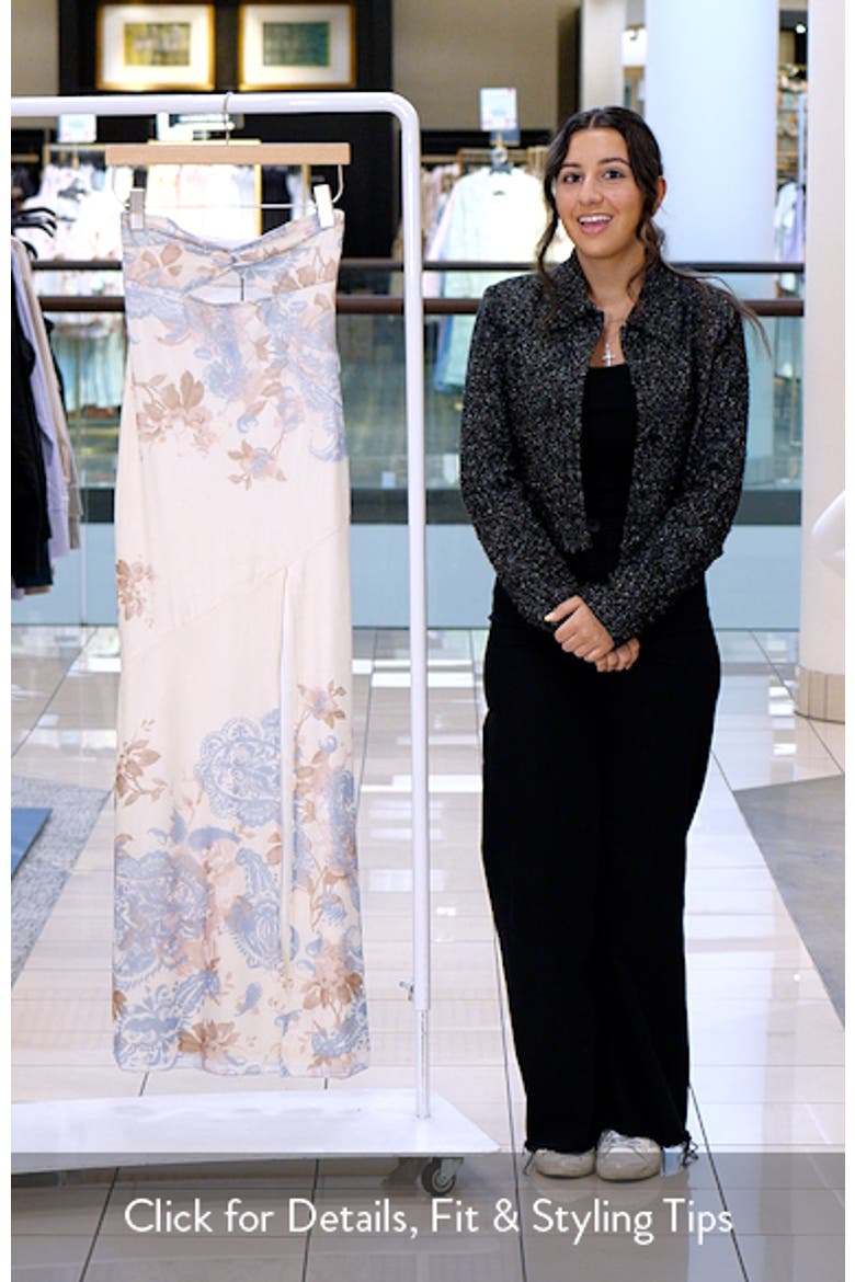 Kyanne Strapless Cutout Maxi Dress video