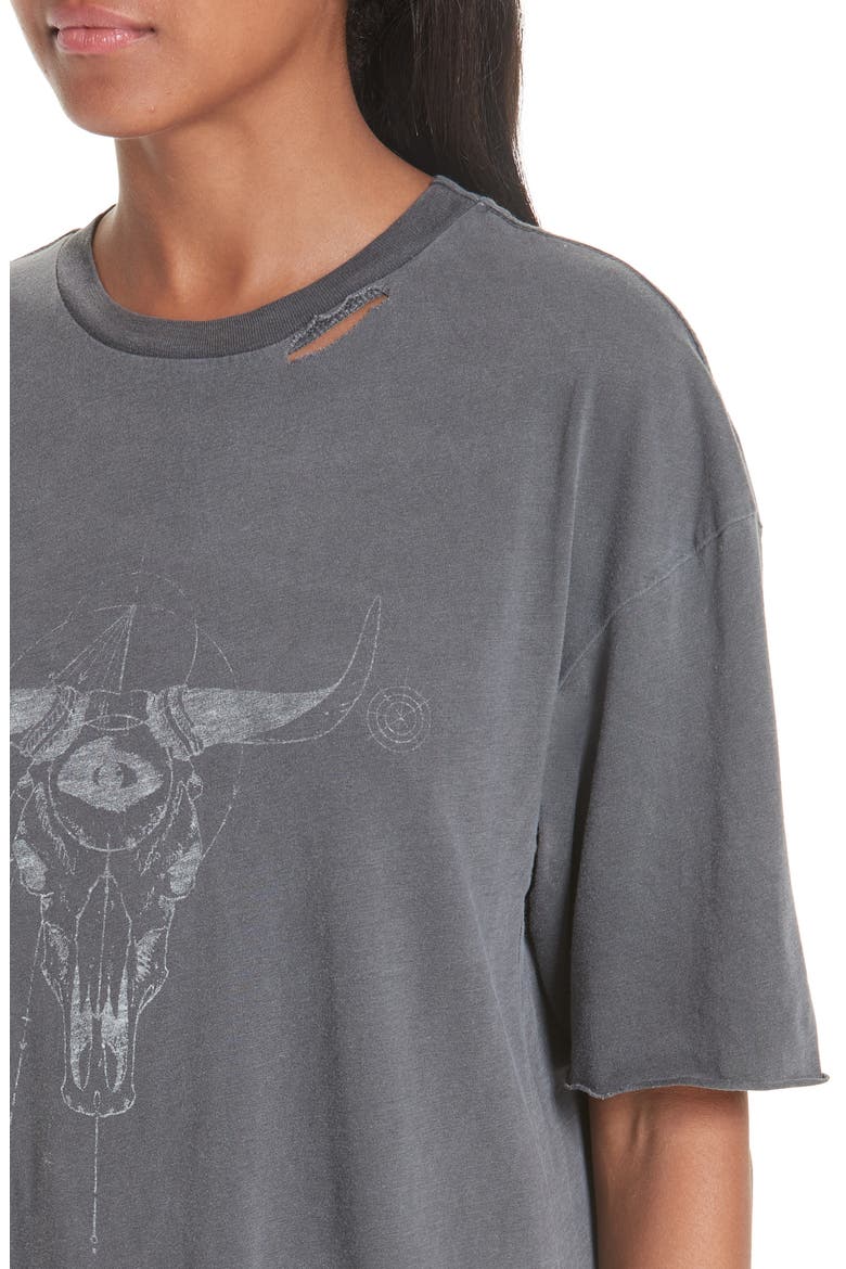 Tombstone Distressed Short Sleeve Tee, Alternate, color, FADED BLACK