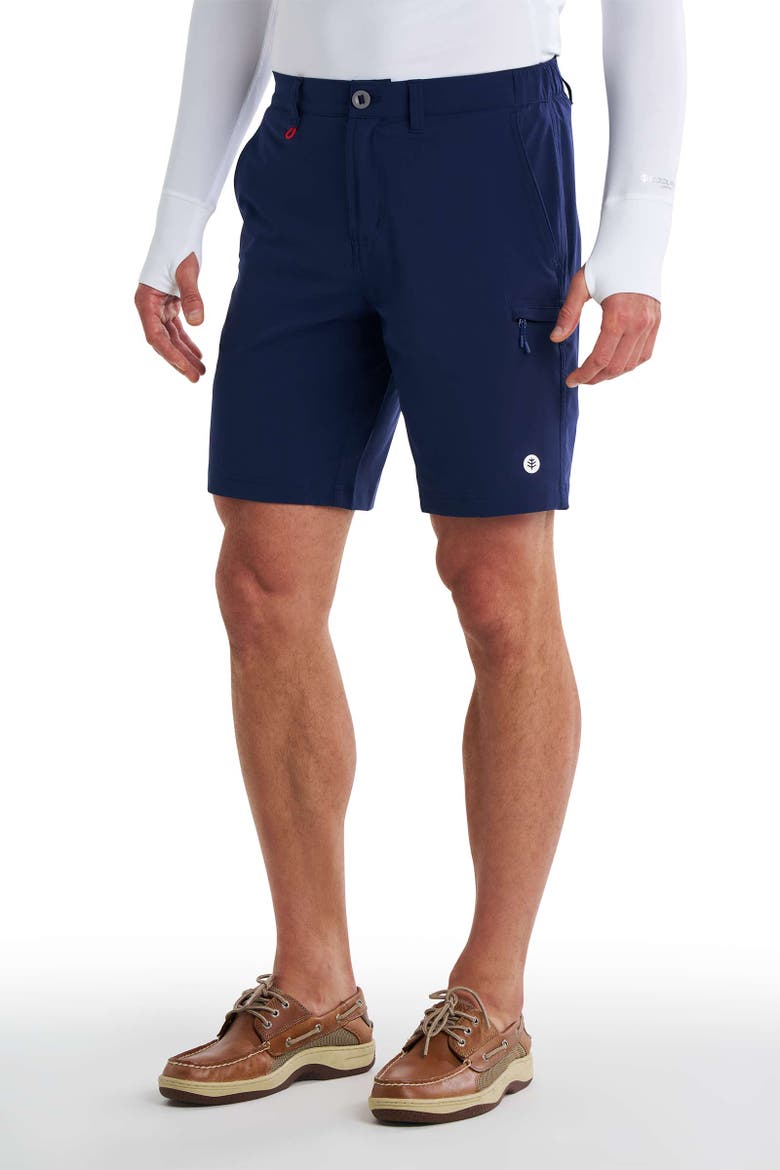 Men's Fisher Island Fishing & Boating Shorts, UPF 50+ Sun Protection, Alternate, color, Navy