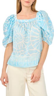Vince Camuto Puff Sleeve Top