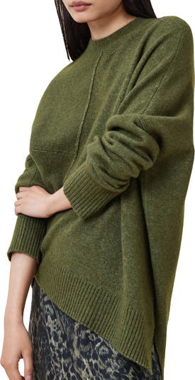 Lock Asymmetrical Crewneck Sweater